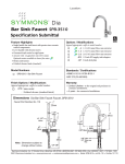 Symmons SPB-3510 Instructions / Assembly