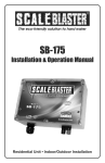 ScaleBlaster SB-175 Instructions / Assembly