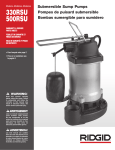 RIDGID 500RSU Use and Care Manual