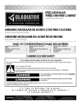 Gladiator GAGD283DYG Instructions / Assembly