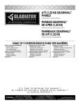 Gladiator GAWP082PBY Instructions / Assembly