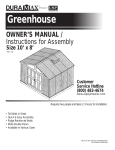 Duramax Building Products 80211 Use and Care Manual