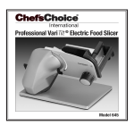 Chef'sChoice 645 Use and Care Manual