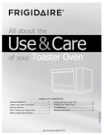 Frigidaire Professional FPCO06D7MS Use and Care Manual