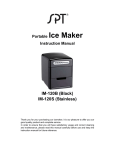 SPT IM-120B Use and Care Manual