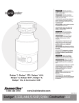 InSinkErator BADGER 1 Instructions / Assembly