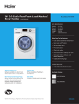 Haier HLC1700AXW Use and Care Manual