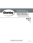 Danby DWM17WDB Use and Care Manual