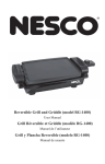 Nesco RG-1400 Use and Care Manual