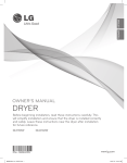 LG Electronics DLE1101W Use and Care Manual