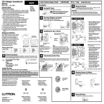 Lutron DVW-603PGH-WH Installation Guide