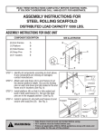 Werner SRS-72 Instructions / Assembly