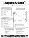 Adjust-A-Gate AG60-3 Instructions / Assembly