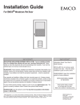 EMCO K900-32WH Installation Guide