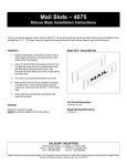 Salsbury Industries 4075A Installation Guide
