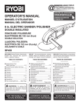 Ryobi SP450 Use and Care Manual