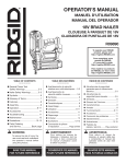 RIDGID R09890-AC848695 Use and Care Manual
