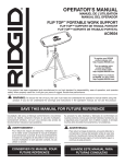 RIDGID AC9934 Instructions / Assembly
