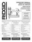 RIDGID R150FSE-R9020PNK Use and Care Manual