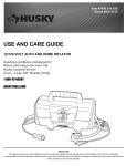 Husky HD12120 Use and Care Manual