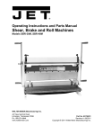 JET 756041 Use and Care Manual