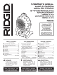 RIDGID R860720B Use and Care Manual