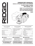 RIDGID R848N Use and Care Manual