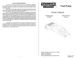 Pro-Lift W-2037 Use and Care Manual