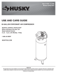 Husky VT6314 Use and Care Manual