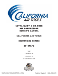 California Air Tools 2010ALFC Use and Care Manual