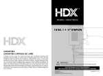 HDX HDXST9032 Use and Care Manual