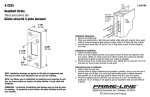 Prime-Line E 2235 Instructions / Assembly