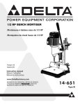Delta 14-651 Use and Care Manual