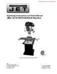 JET 350018 Use and Care Manual