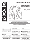 RIDGID R8702B Use and Care Manual