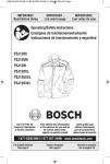 Bosch PSJ120S-102W Use and Care Manual
