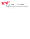 Milwaukee 2472-20 Use and Care Manual