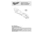 Milwaukee 2473-20 Use and Care Manual