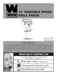 WEN 4214 Use and Care Manual