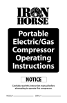 Iron Horse IHCT-05 Use and Care Manual