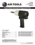 Florida Pneumatic FP-740TLI Use and Care Manual