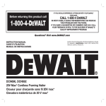 DEWALT DCN692B Use and Care Manual