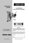 Porter-Cable 513 Use and Care Manual