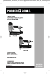 Porter-Cable BN200SB Use and Care Manual