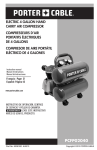 Porter-Cable PCFP02040 Use and Care Manual