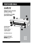 Porter-Cable 4216 Use and Care Manual