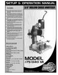 General International 75-040 M1 Use and Care Manual