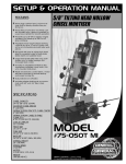 General International 75-050T M1 Use and Care Manual