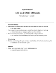 The Handy Post HP-1W Use and Care Manual