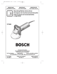 Bosch CSG15 Use and Care Manual